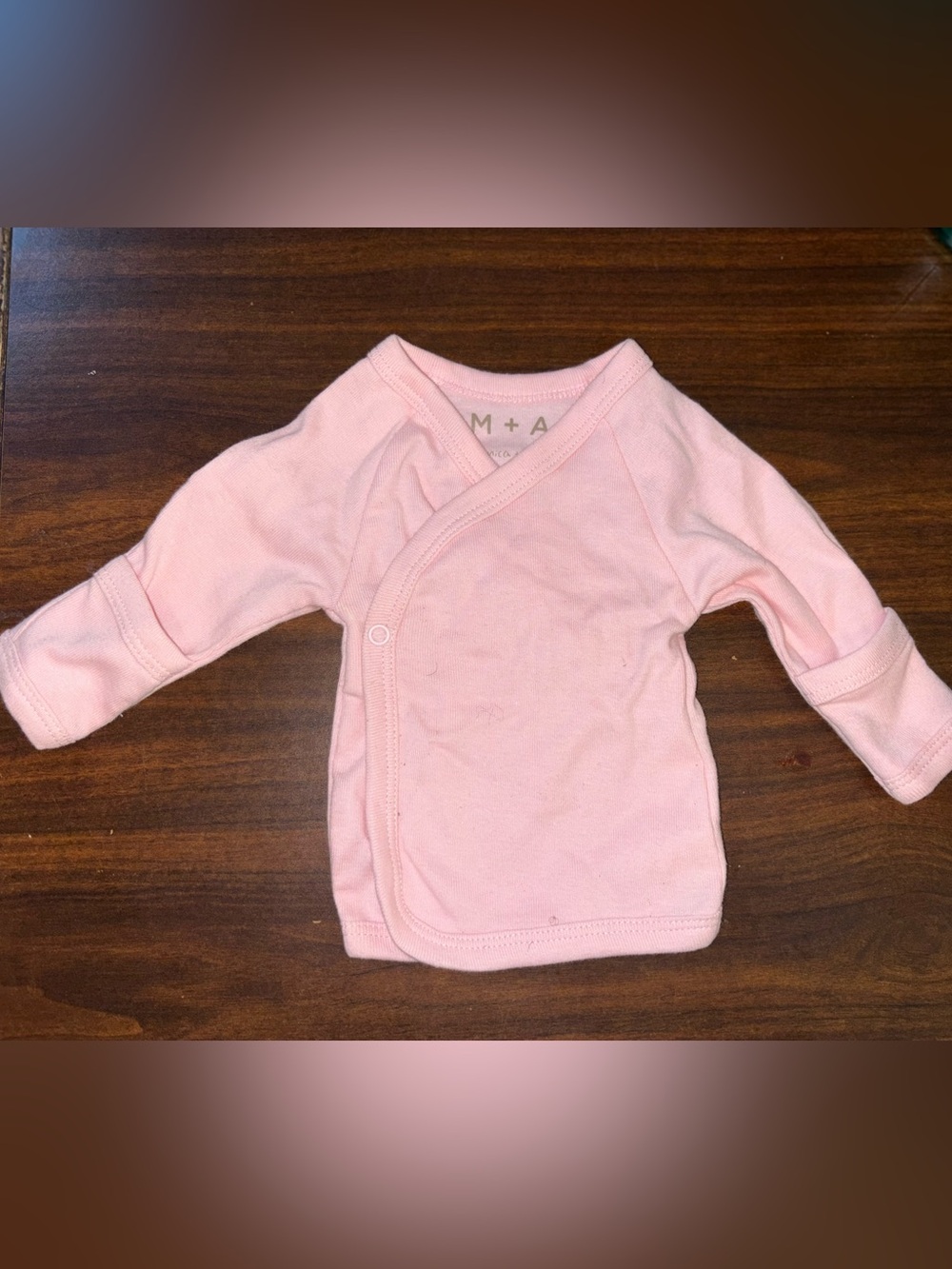 M+A Pink Wrap-Front Baby Top